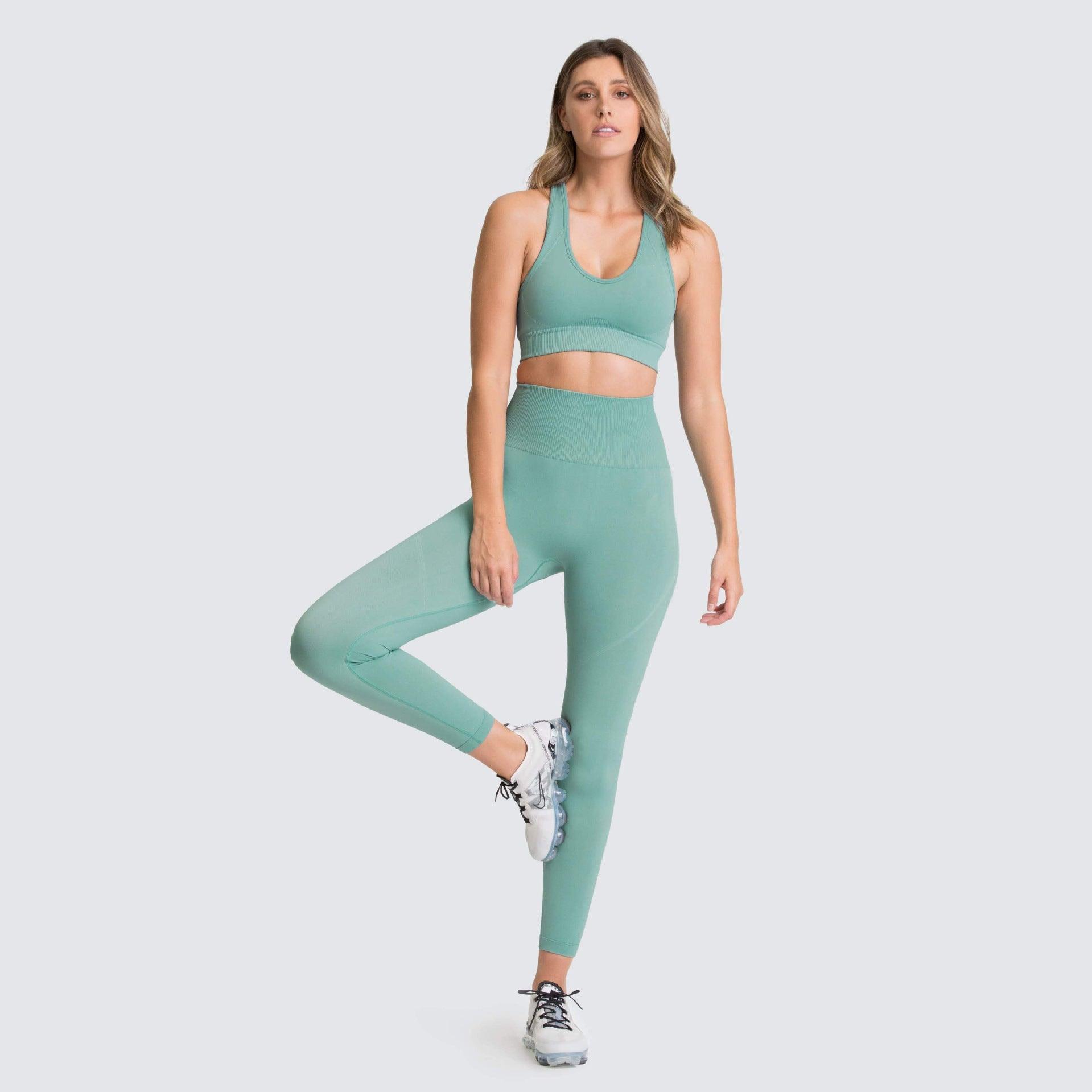 Seamless Gym Set Nylon Woman Sportswear - amazitshop