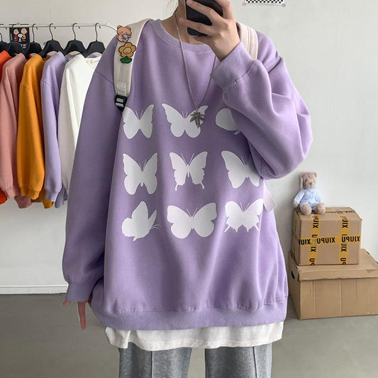 Harajuku Style Plus Fat Plus Size Sweater Women - amazitshop