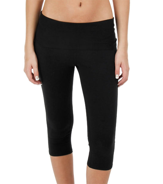 Beyond Yoga Women's Eco Fold Over Capri