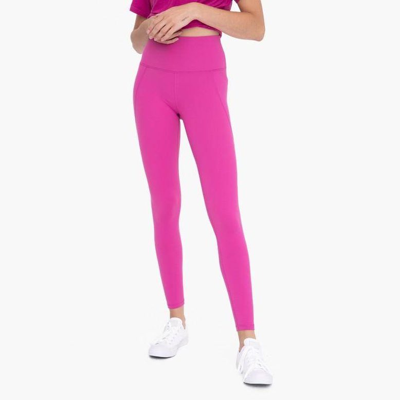 Women's Activewear Tapered Band Essential Solid Highwaist Leggings