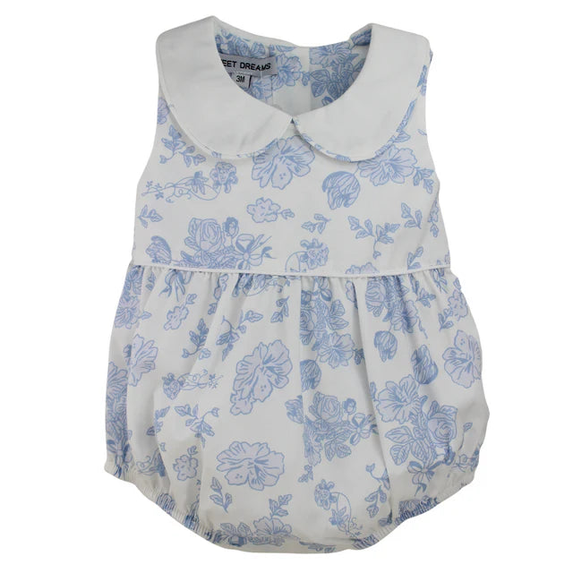 Blue Flora Print Bubble