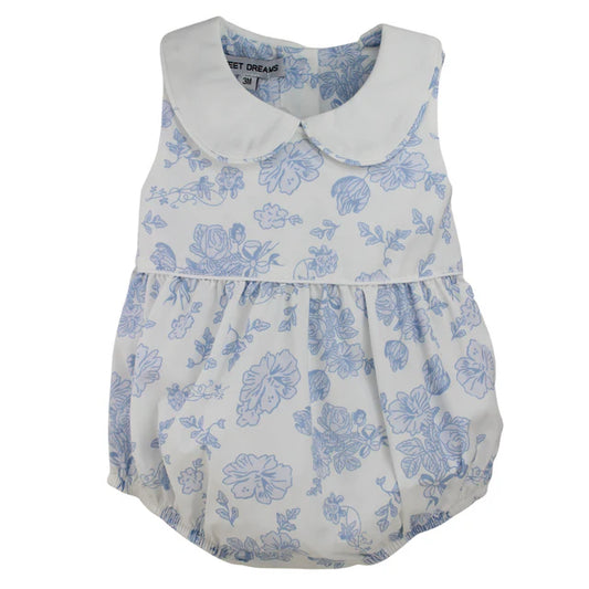 Blue Flora Print Bubble