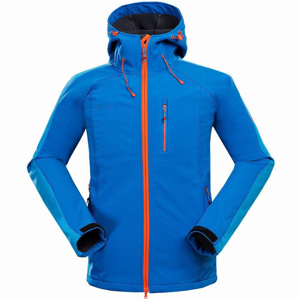 New foreign trade men outdoor mountaineering camping leisure sports clothing anti wind compound jacket soft shell jacket - amazitshop