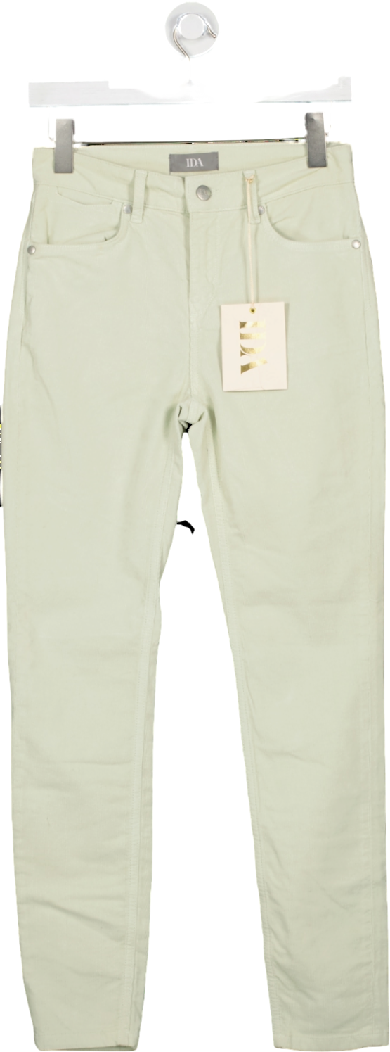 IDA Mint Green Rizzo High Rise Skinny Fine Cord Ankle Jeans BNWT W26