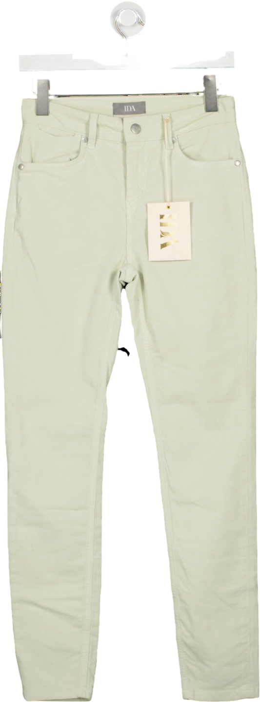 IDA Mint Green Rizzo High Rise Skinny Fine Cord Ankle Jeans BNWT W26