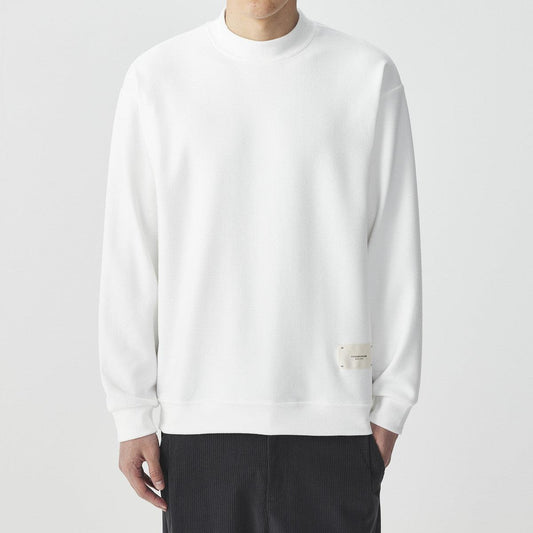 Half-high Collar Long Sleeves T-shirt Men - amazitshop