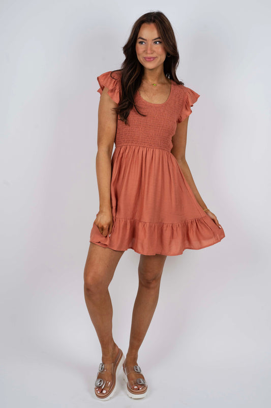All Is Well Dress (Apricot)