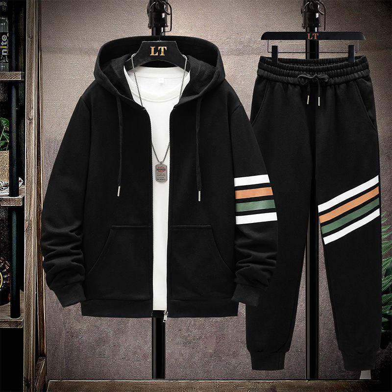 Casual Sports Suit Men's Loose Sportswear Hooded - amazitshop