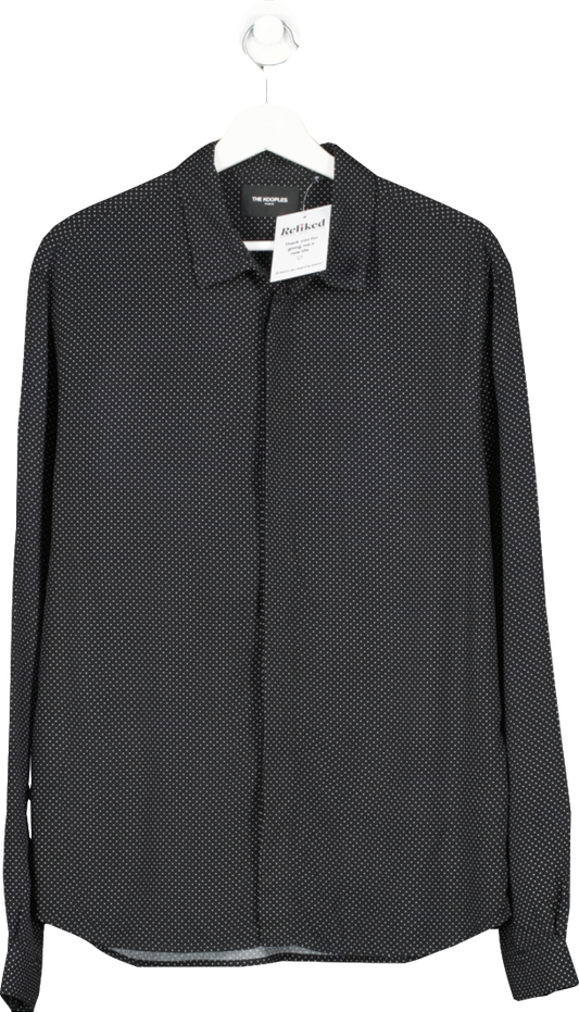 The Kooples Black Polka-dot Shirt UK M
