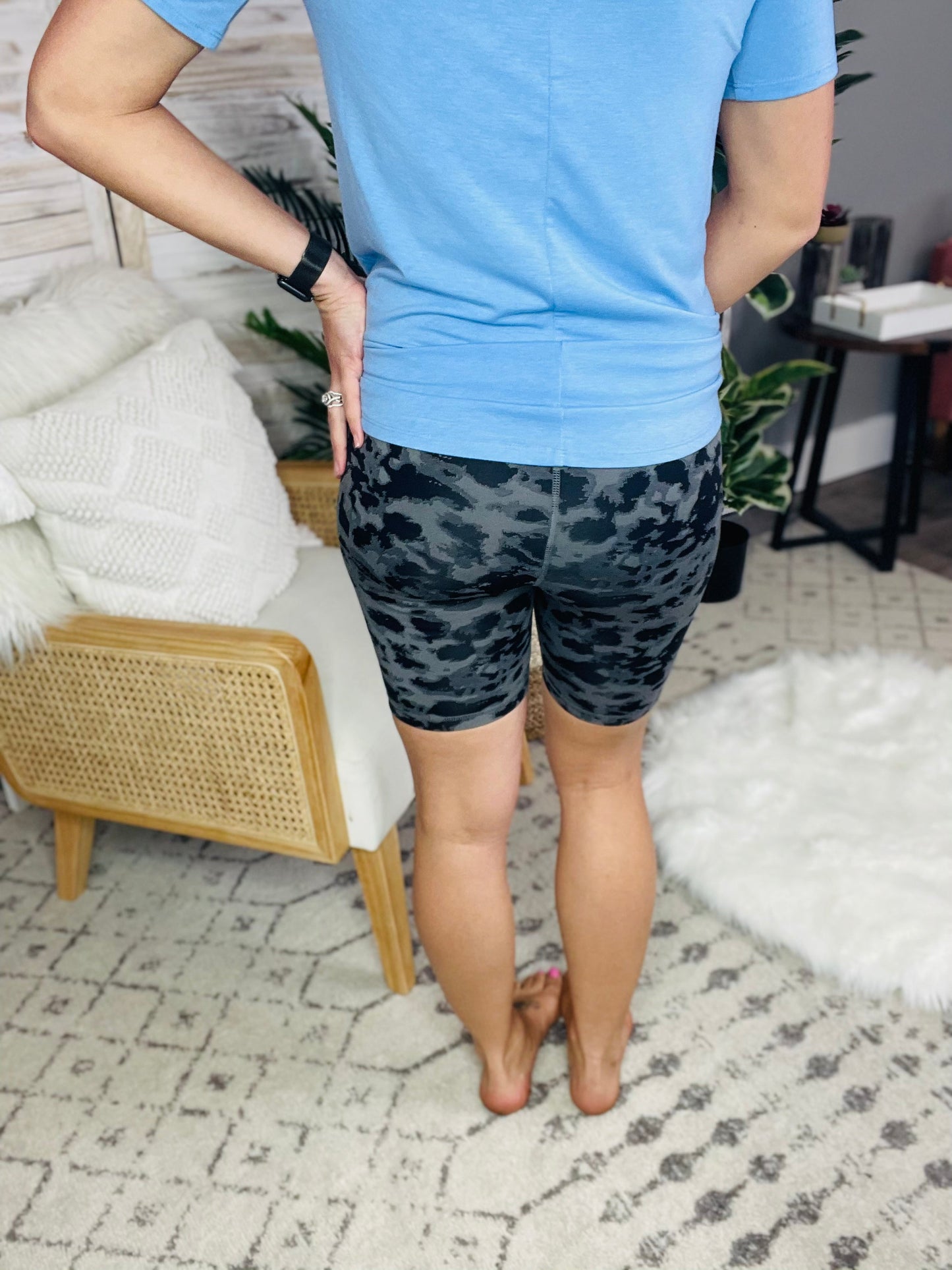 PLUS/REG Sunset Bike Ride Biker Shorts