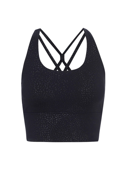 Hollywood Longline Black Bra
