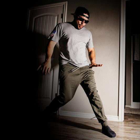 Olive Green Lightweight Lounge Joggers for Men | Grunt Style