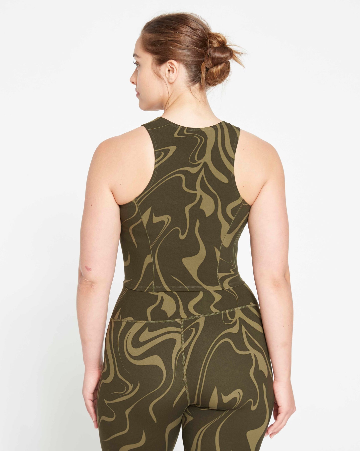 Next—to—Naked Cropped Tank - Matcha Latte Swirl