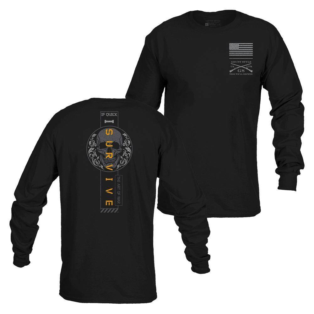 I Survive Long Sleeve Gym Shirts