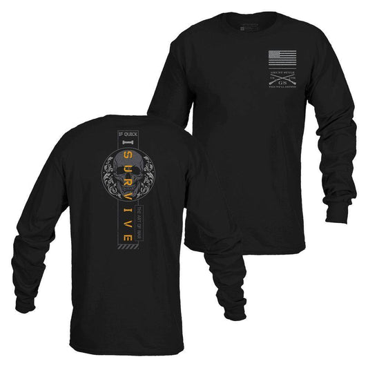 I Survive Long Sleeve Gym Shirts