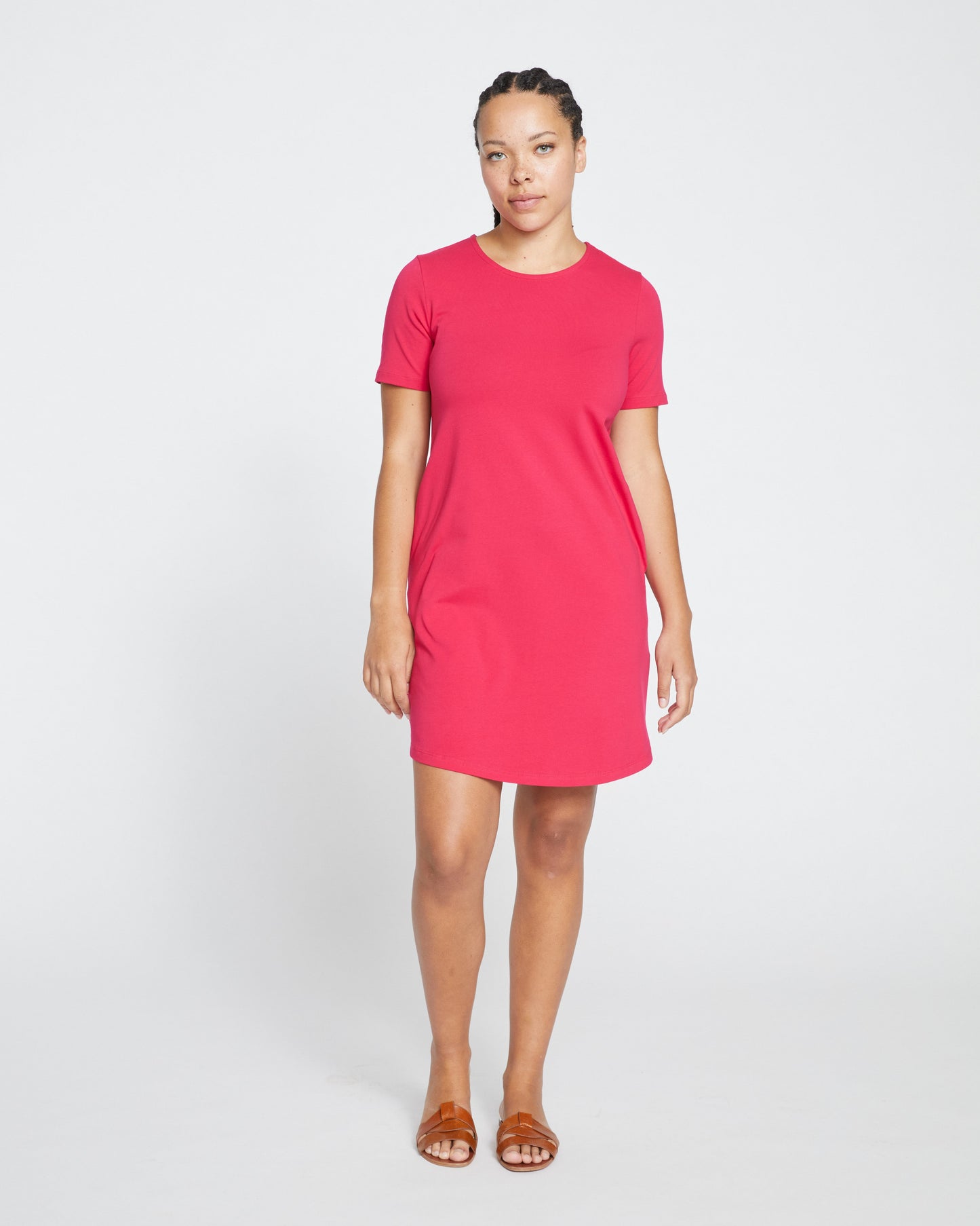 Halie T-Shirt Dress - Cerise