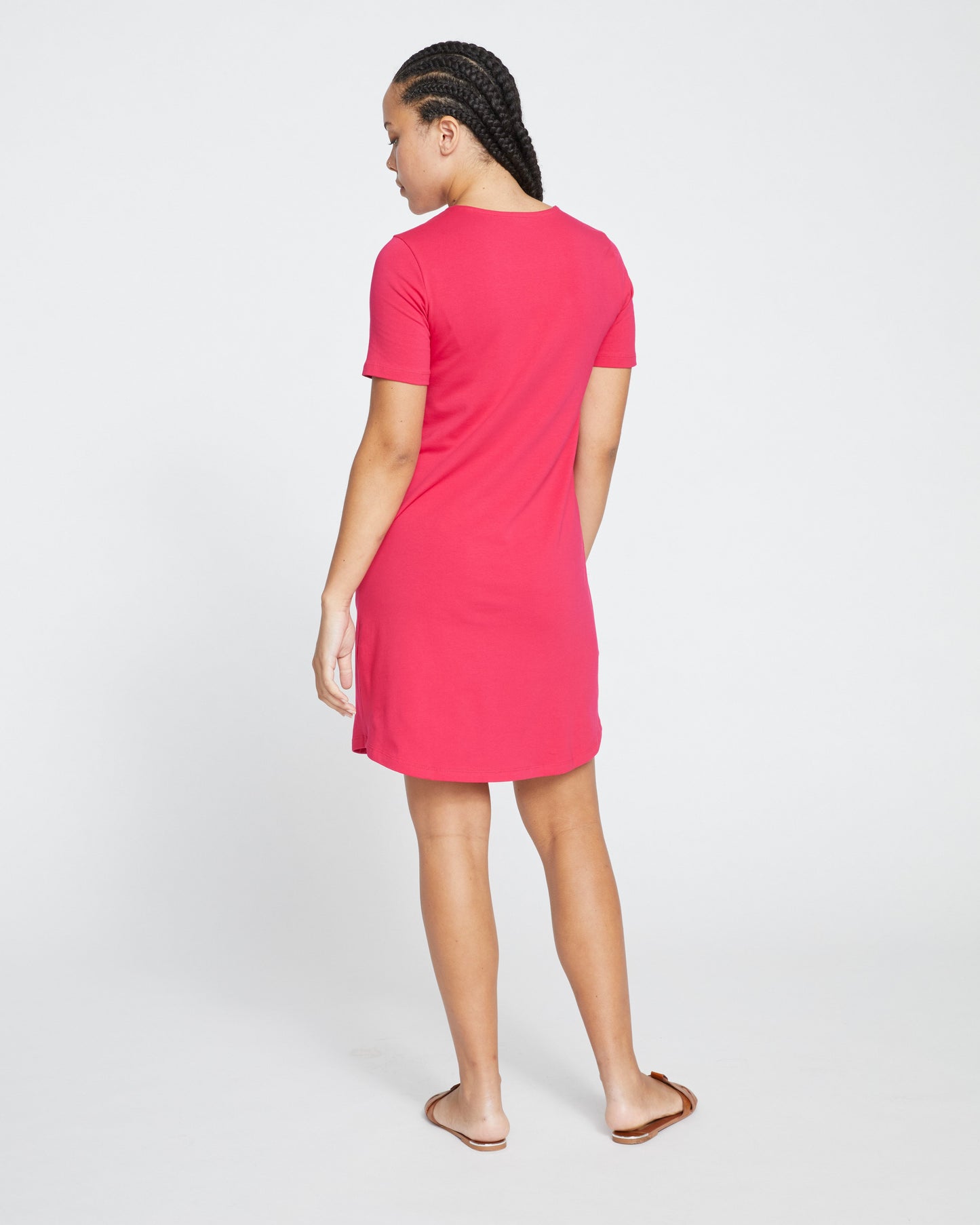 Halie T-Shirt Dress - Cerise