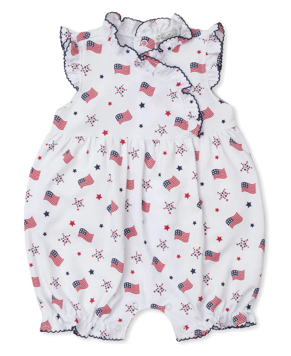 Kissy Kissy Star Spangled Spirit Ruffle Playsuit