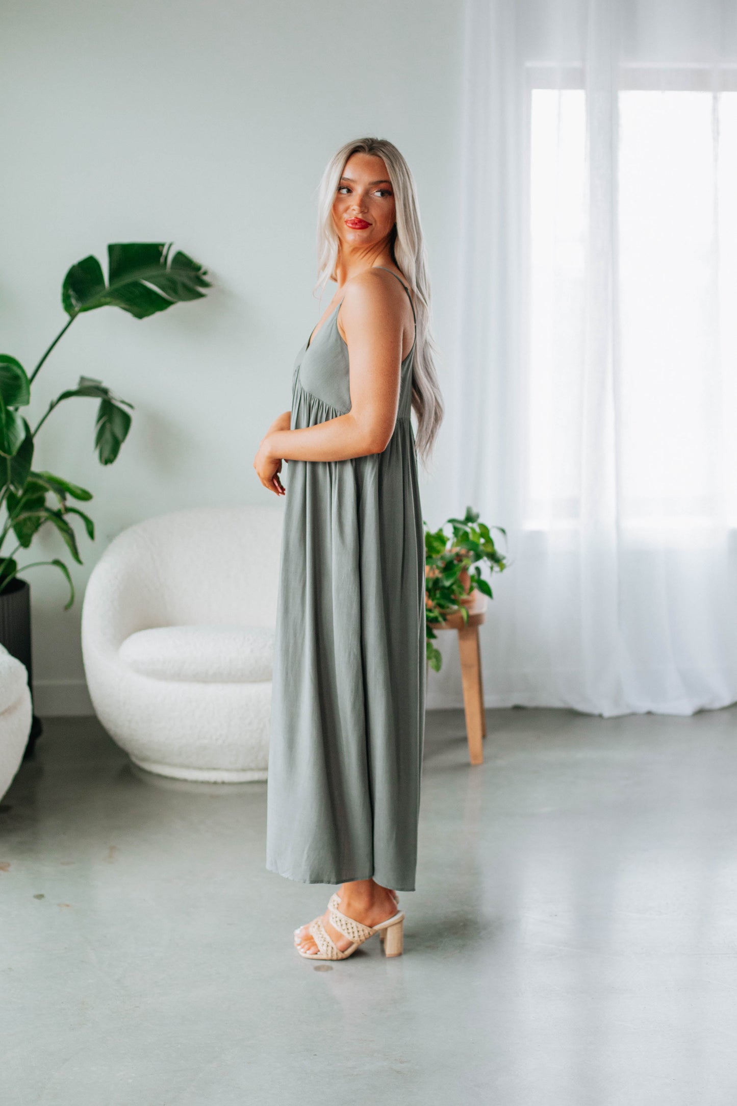 Lennon Midi Dress - Spruce