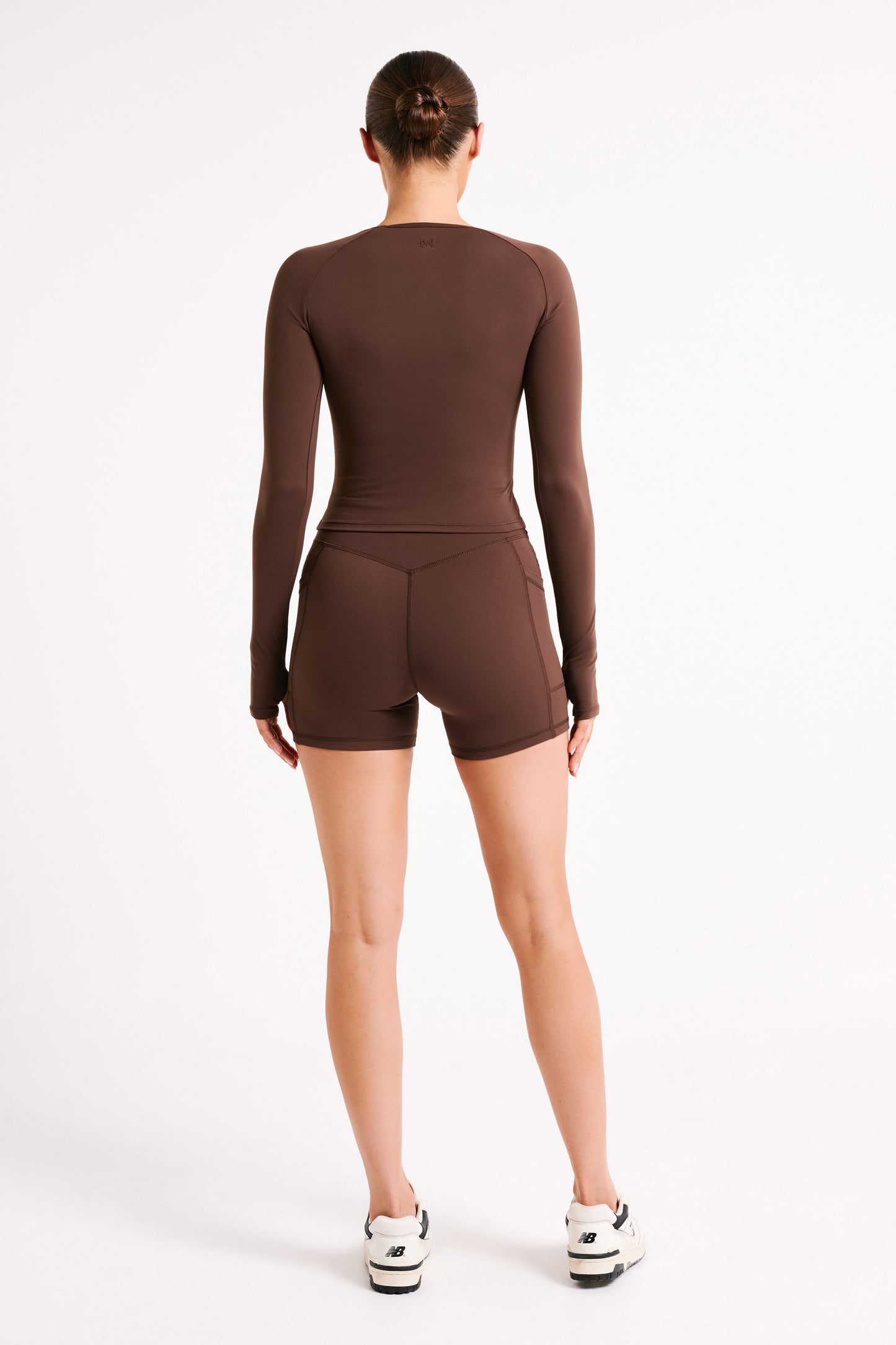 Martina Bike Shorts With Pocket - Dark Chocolate