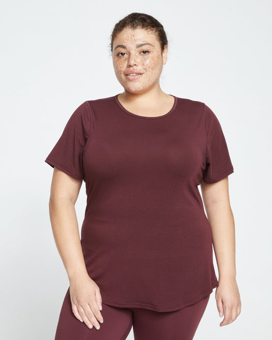 Mia Movement Tee - Black Cherry