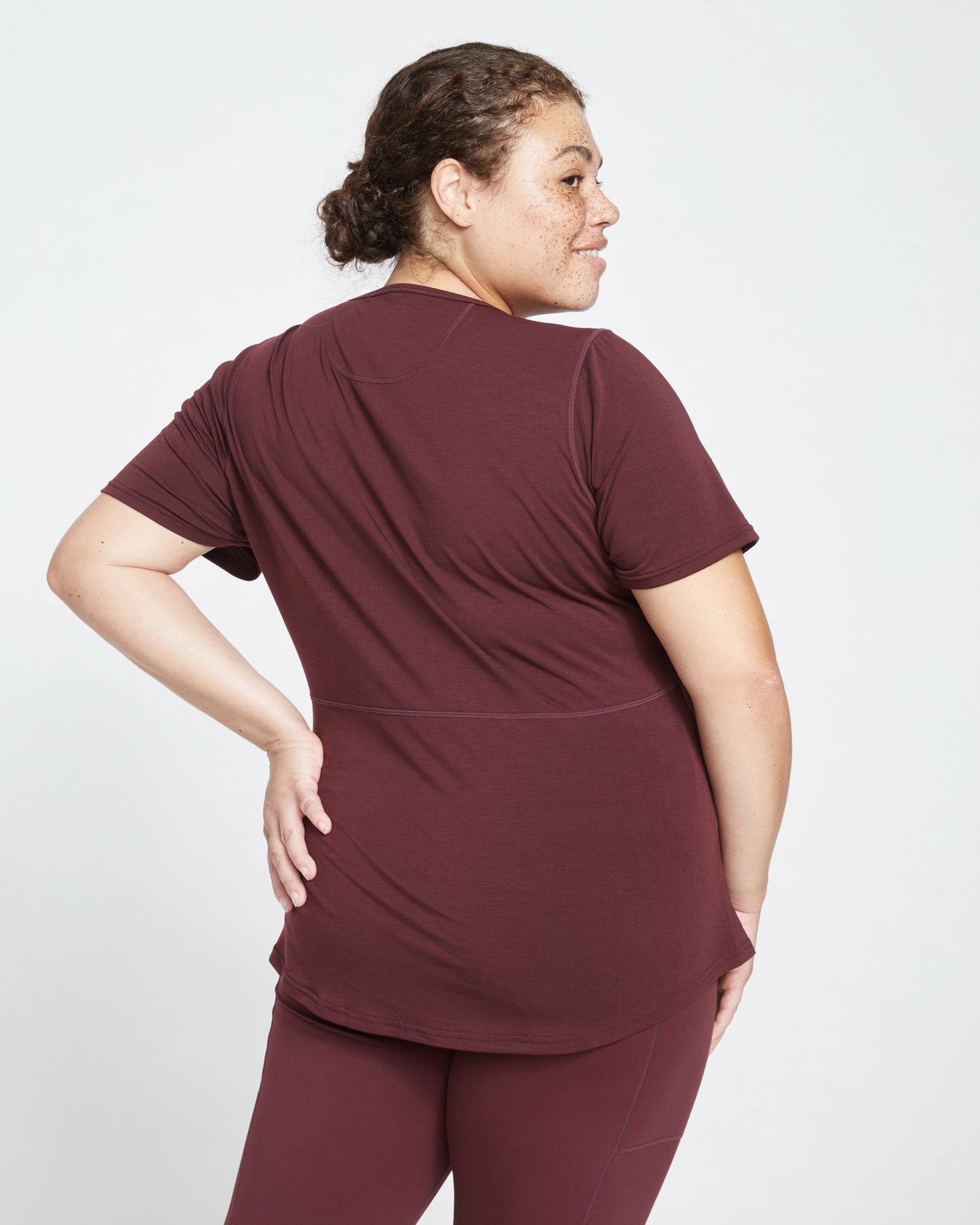 Mia Movement Tee - Black Cherry