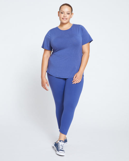 Mia Movement Tee - Rich Cobalt
