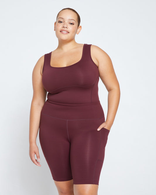 Next-to-Naked Bike Shorts - Black Cherry