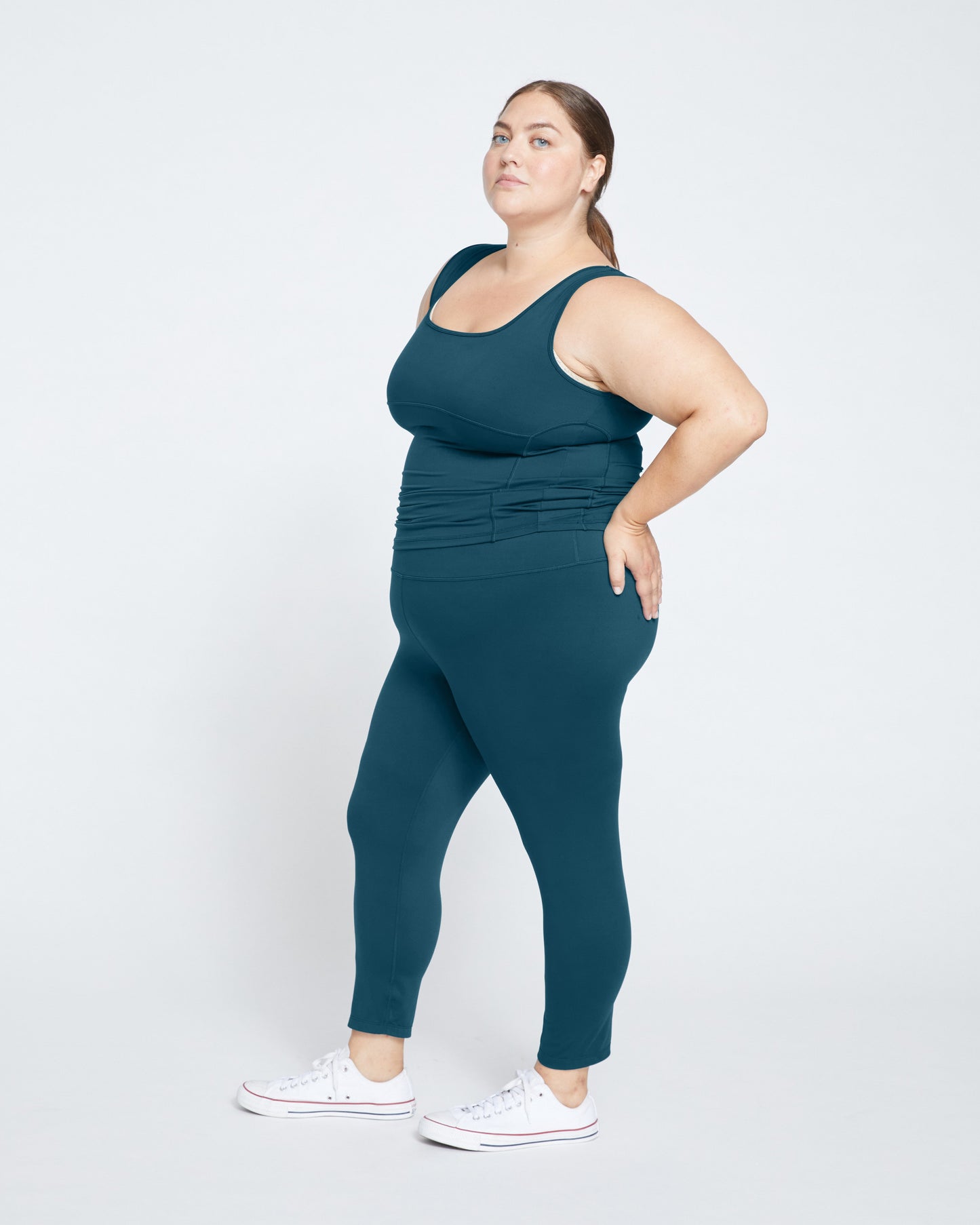 Next-to-Naked Cropped Legging - Deep Sea