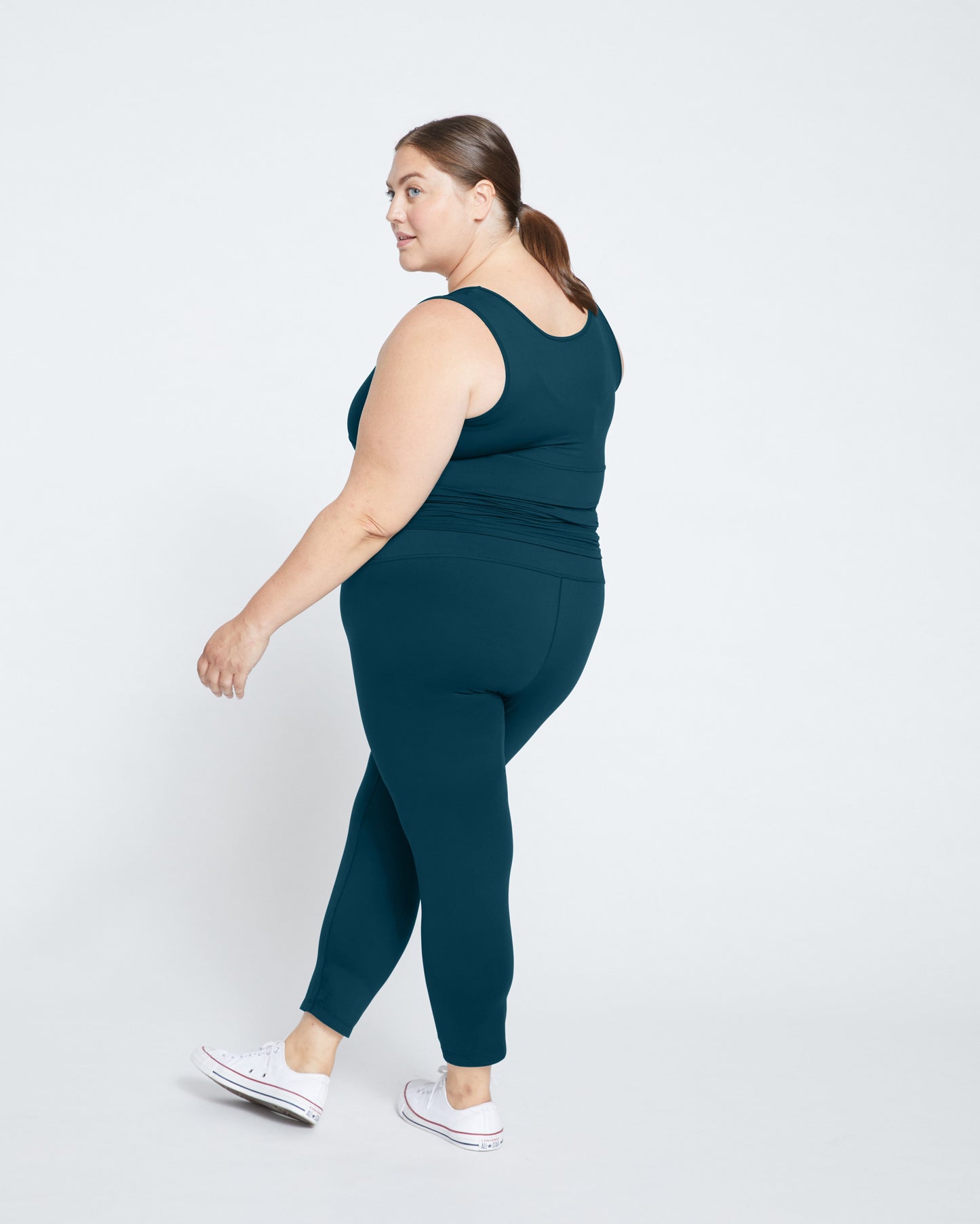Next-to-Naked Cropped Legging - Deep Sea