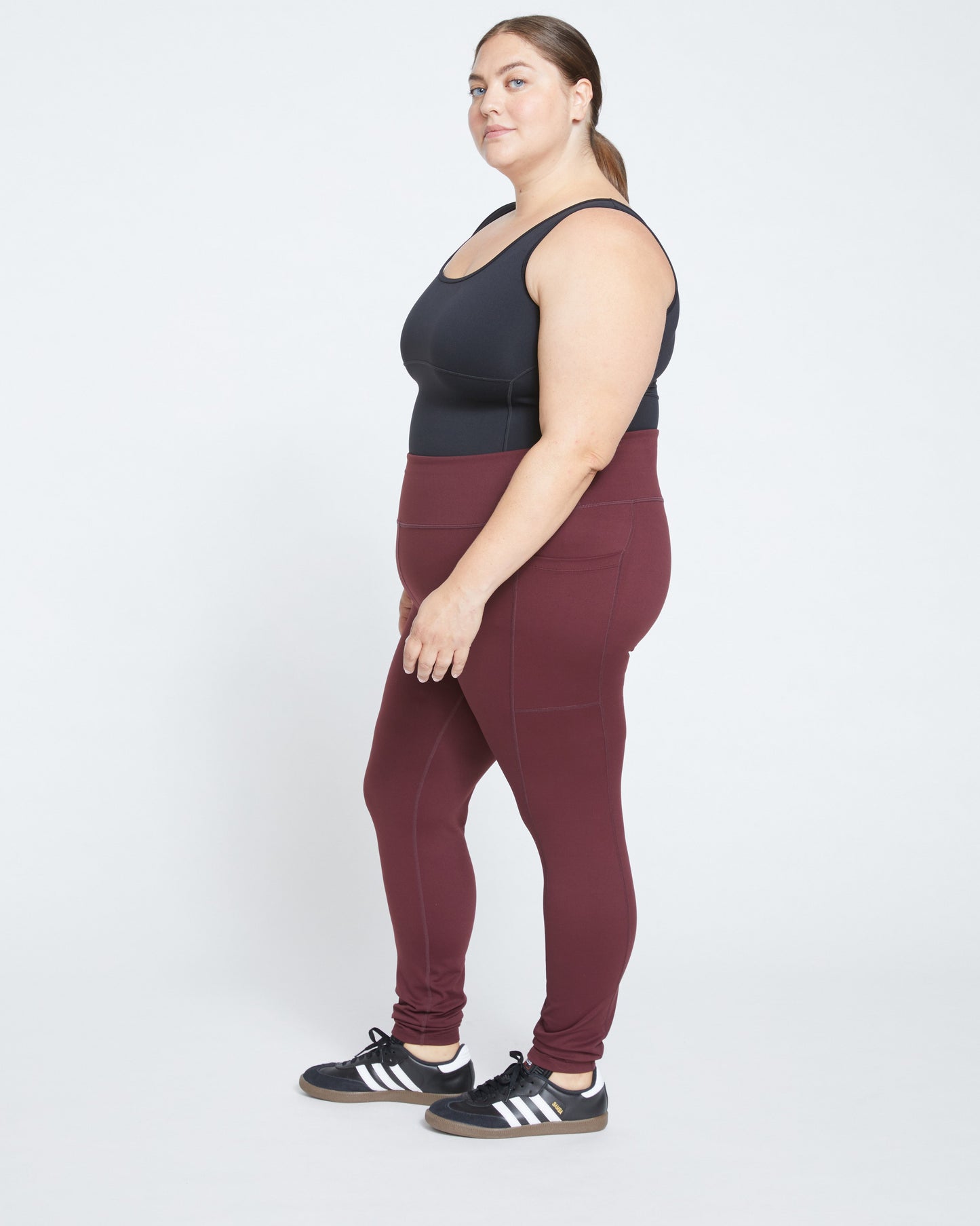 Next-to-Naked Pocket Legging - Black Cherry