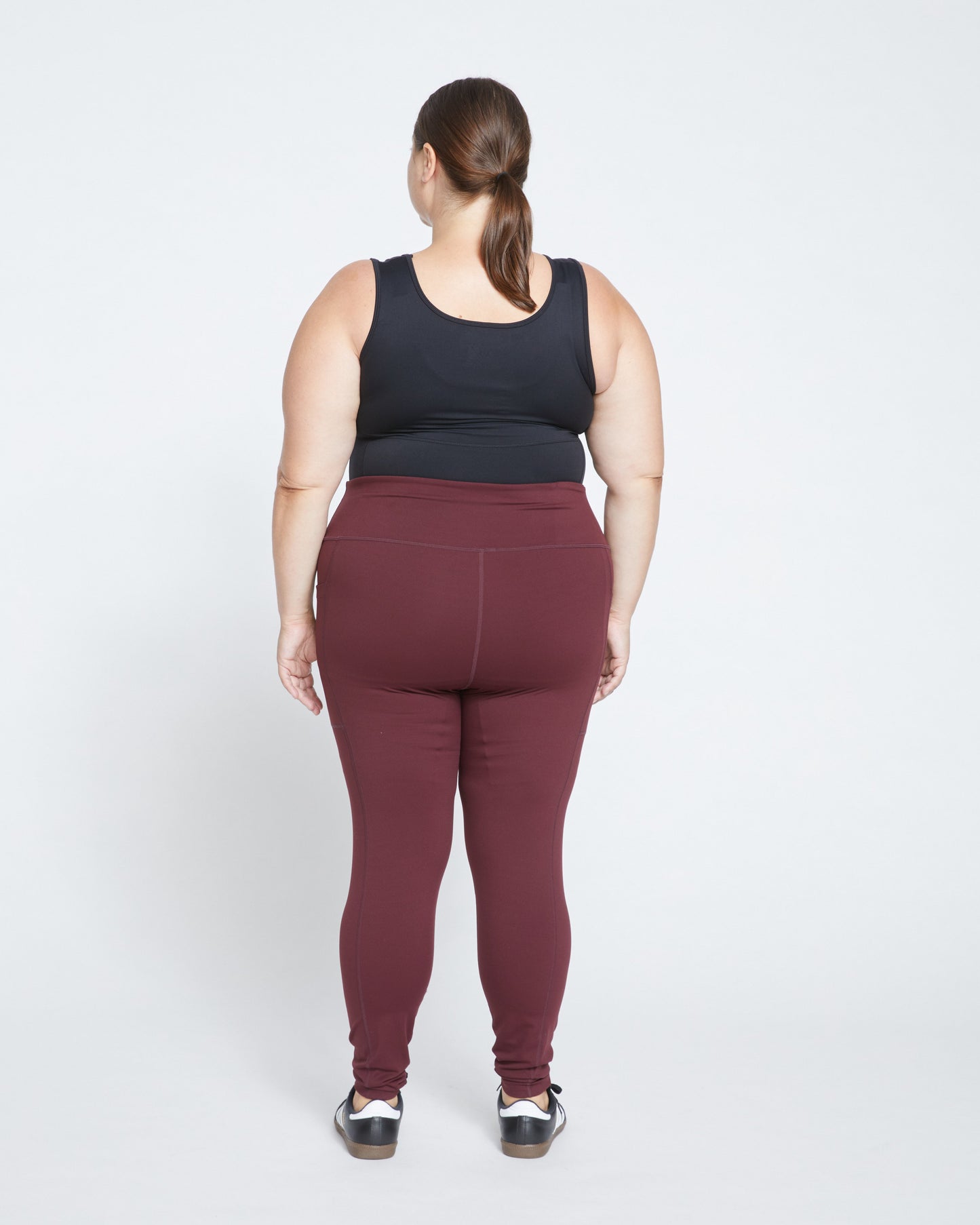 Next-to-Naked Pocket Legging - Black Cherry