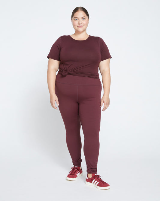 Next-to-Naked Legging - Black Cherry
