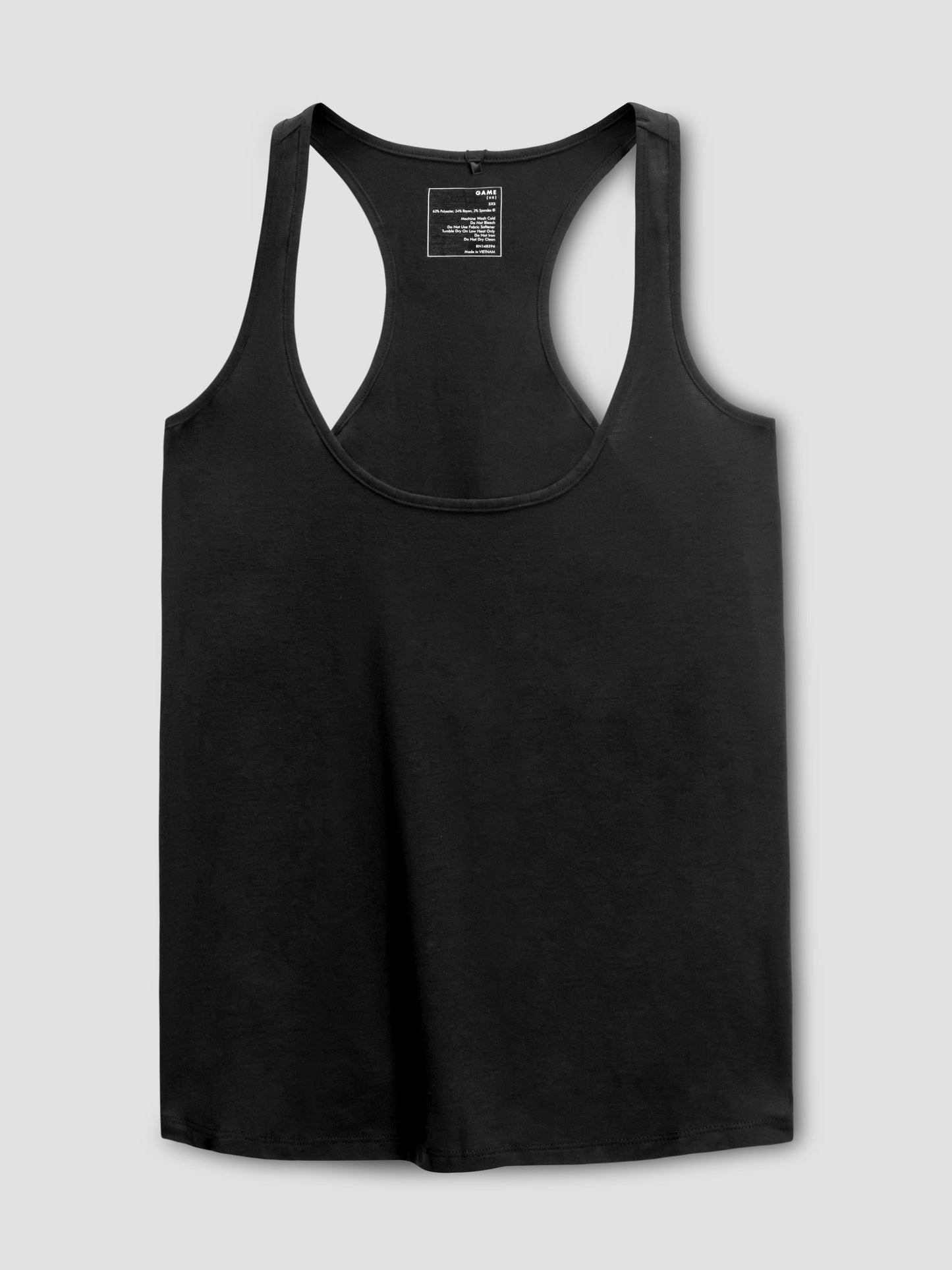 Racer Back Tank - Black