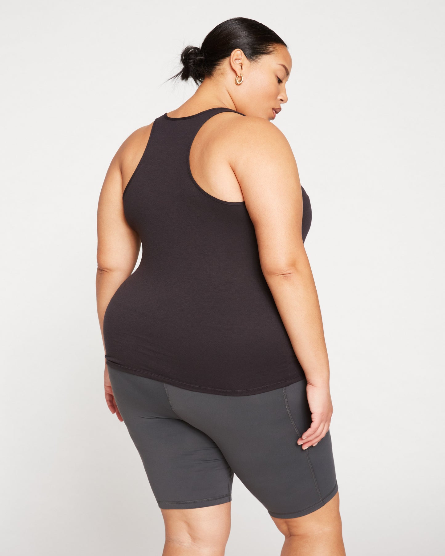 Racer Back Tank - Black