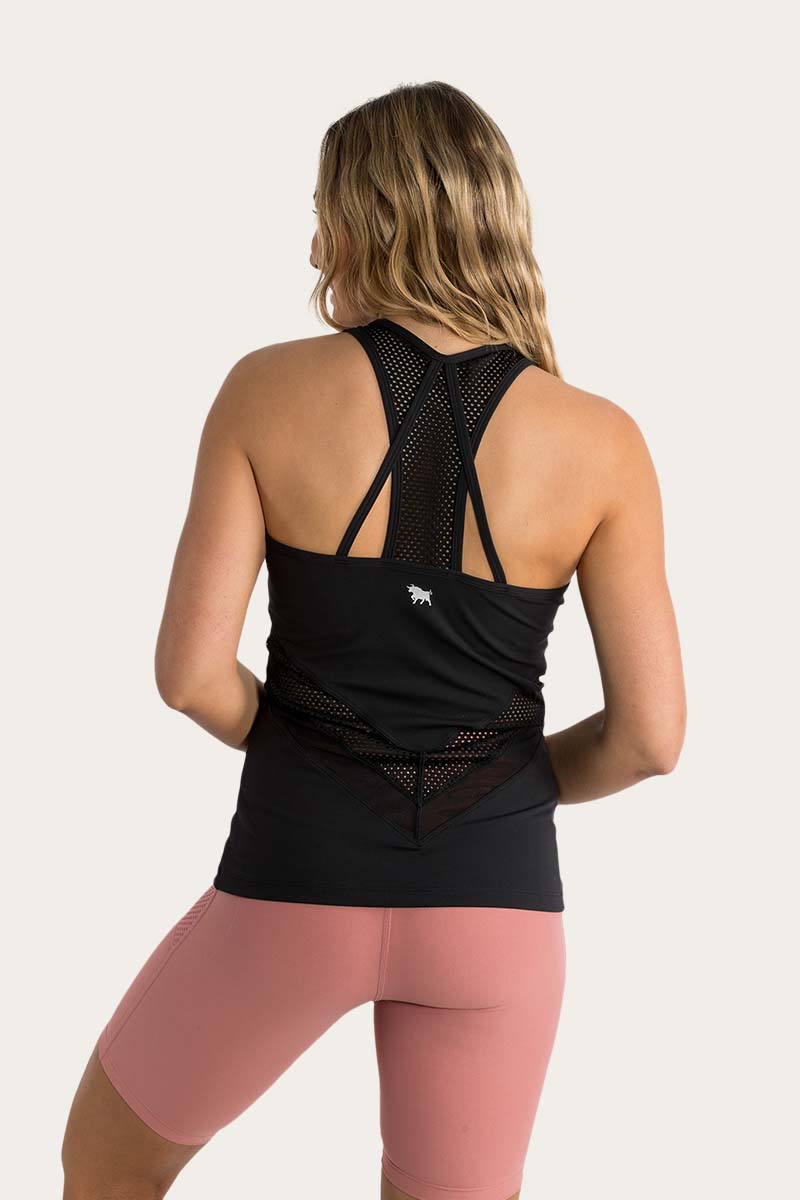 Hallie Womens Active Tank - Black