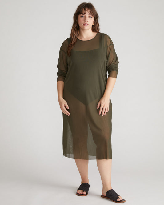 Thames Fog Dress - Nori