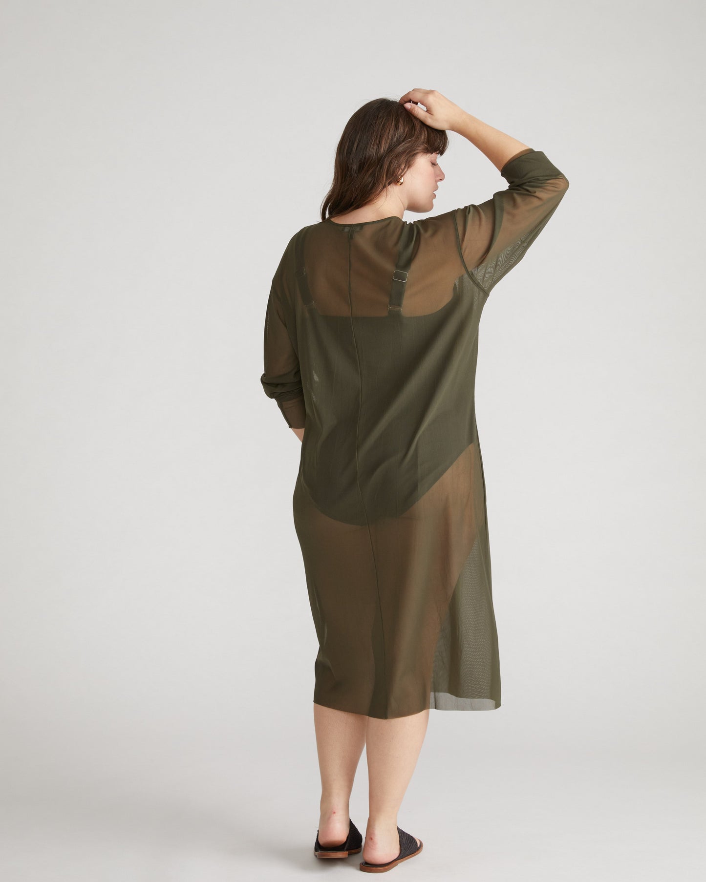 Thames Fog Dress - Nori