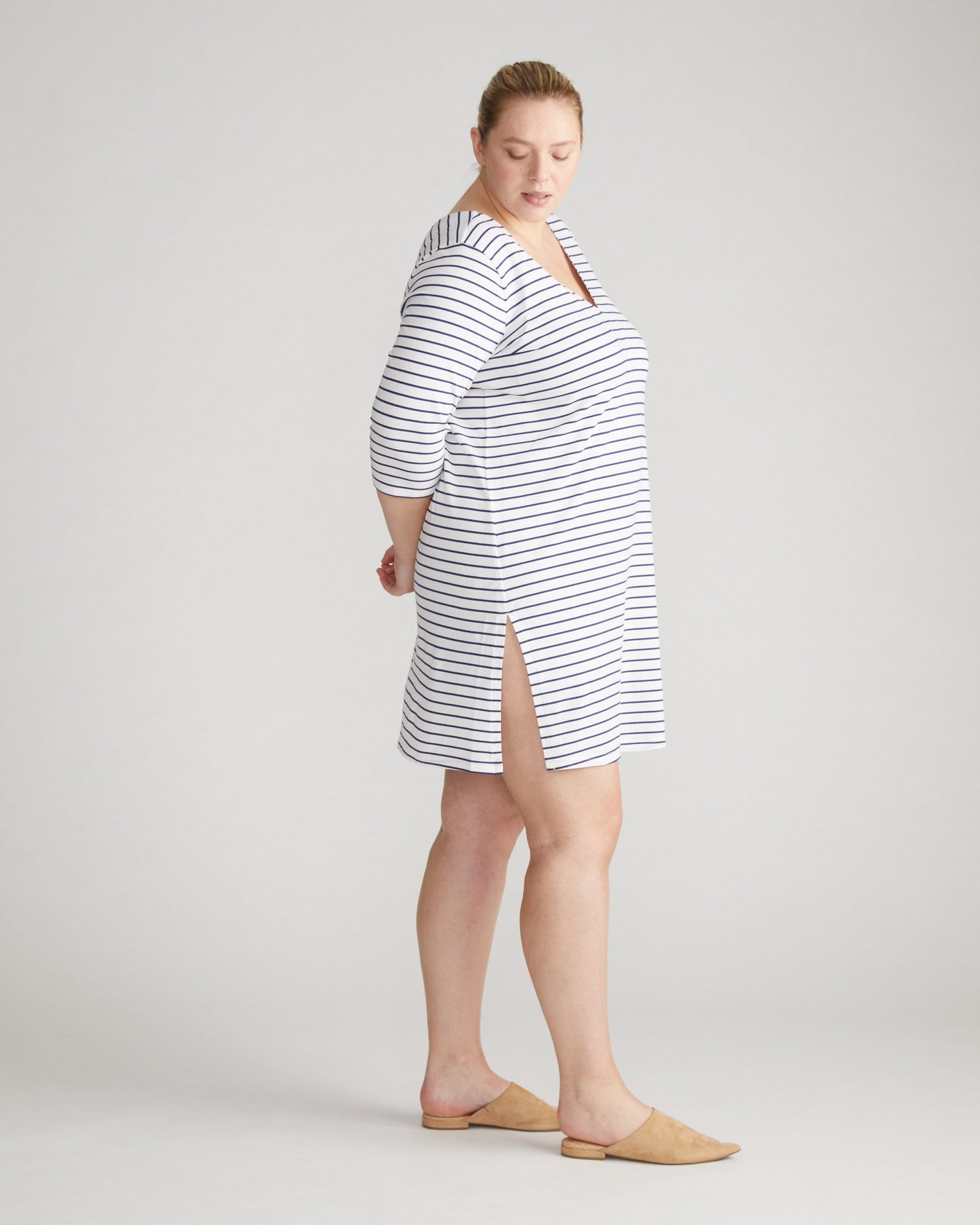 UltimateS Aubrey Sleep Dress - Navy/White