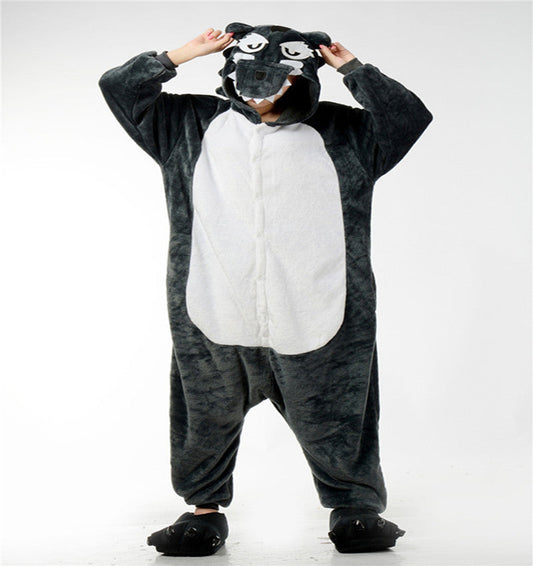 Animal Costume Big Gray Wolf Animal Cartoon Jumpsuits Clothing Kids Gift