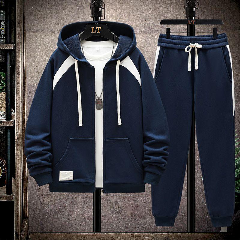 Casual Sports Suit Men's Loose Sportswear Hooded - amazitshop