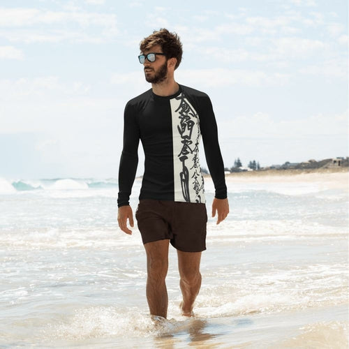 Men's Oriental Design Rash Guard Sharon Tatem Fashion