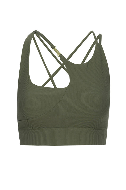 Melrose Army Ribbed Bra