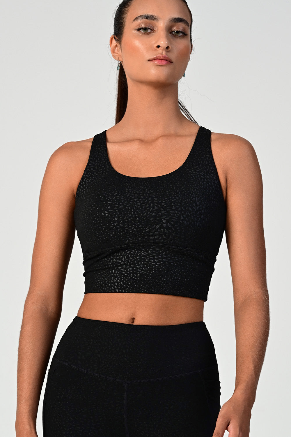 Hollywood Longline Black Bra