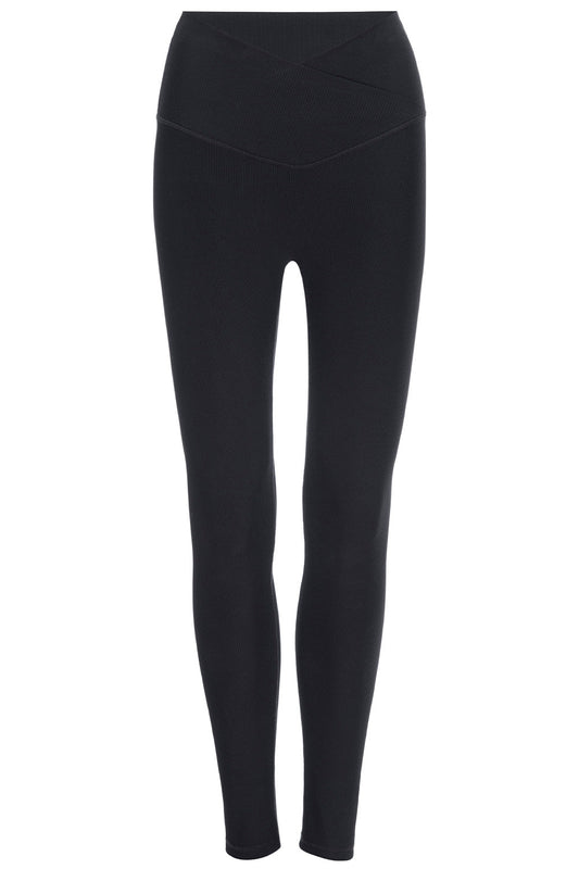 Melrose Black Ribbed Legging