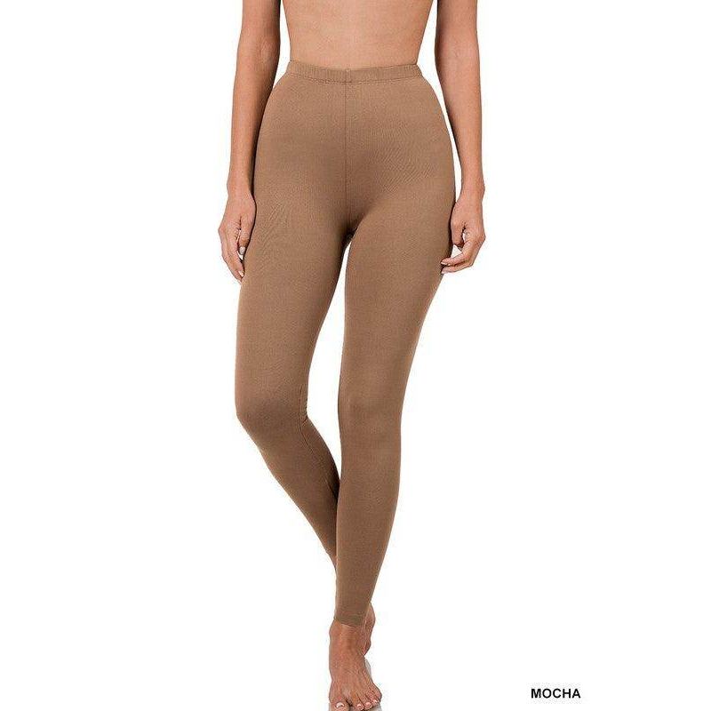 Women's Activewear Brushed DTY Microfiber Full-Length Leggings