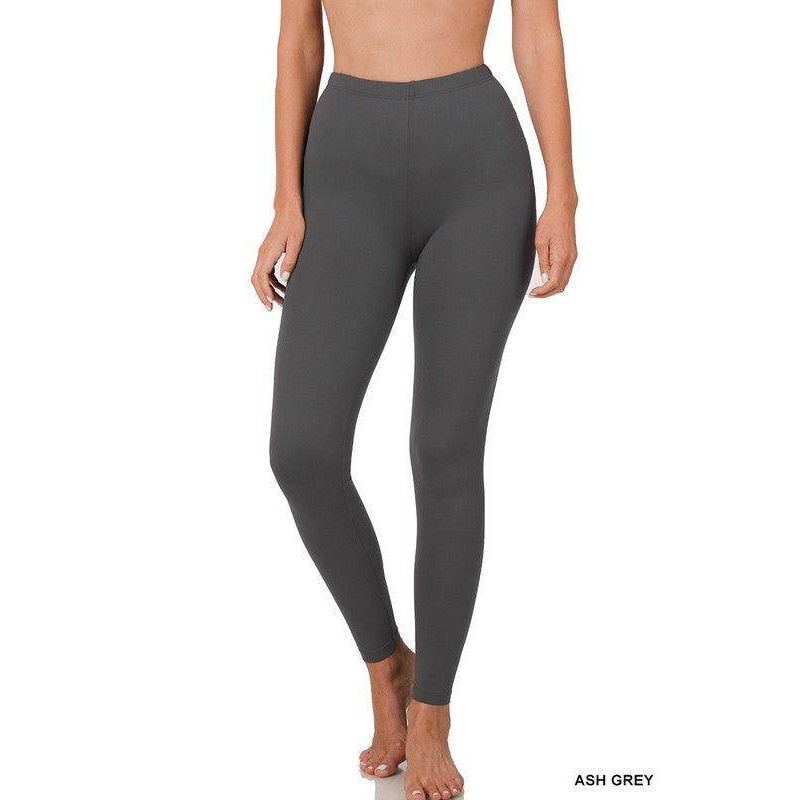 Women's Activewear Brushed DTY Microfiber Full-Length Leggings