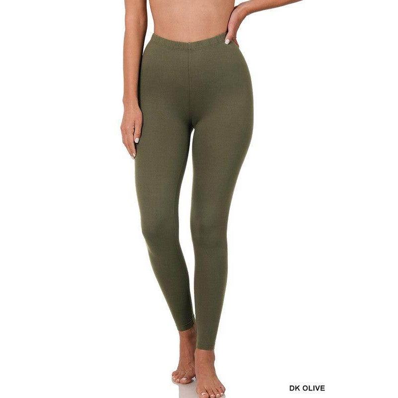 Women's Activewear Brushed DTY Microfiber Full-Length Leggings