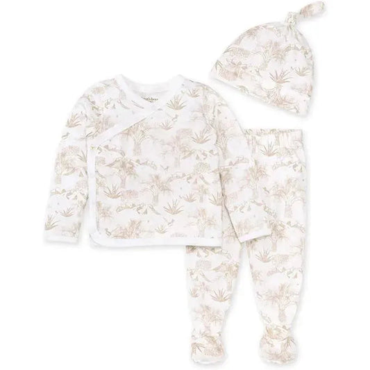 Burts Bees - Baby Palm Desert Toile Take Me Home Set, Cloud