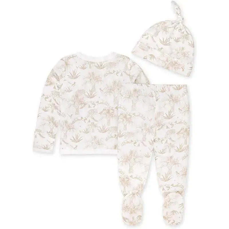 Burts Bees - Baby Palm Desert Toile Take Me Home Set, Cloud